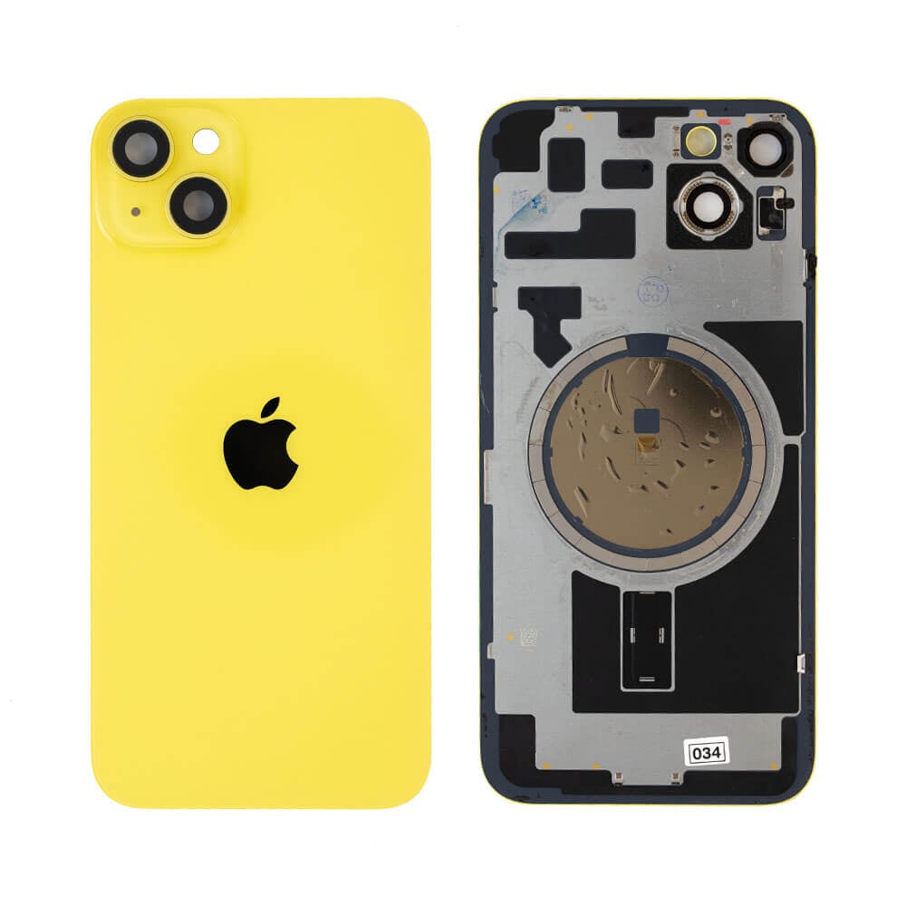 Battery Back Cover Without Brackets For Apple iPhone 14 Plus (6.7) Yellow